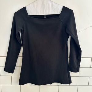 Classic style. In solid black. J. Crew. Work or night out.